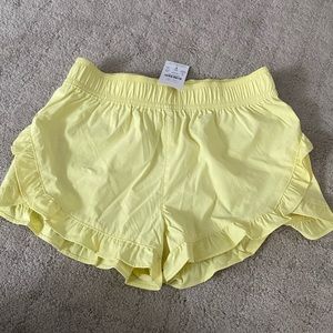Girls 12 crewcuts yellow shorts